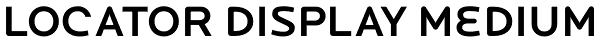 Locator Display Medium Font