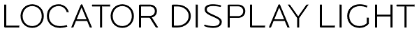 Locator Display Light Font