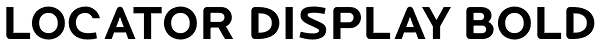 Locator Display Bold Font