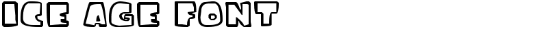 ice age font Font