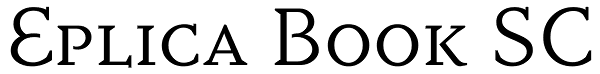 Eplica Book SC Font