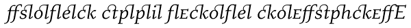 Eplica Book Italic Alternates Font