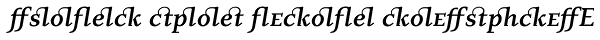 Eplica Bold Italic Alternates Font