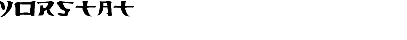 Yorstat Font