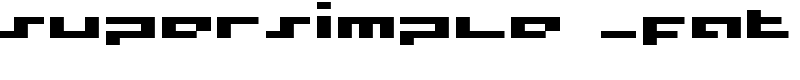 supersimple _fat Font