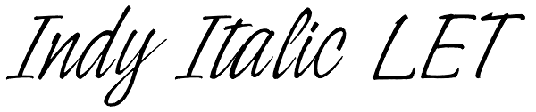 Indy Italic LET Font