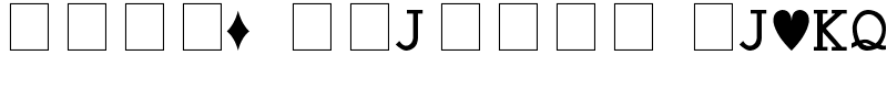 Hoyle Playing Cards Font