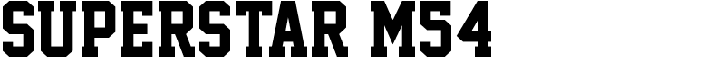Superstar M54 Font