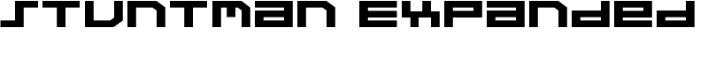 Stuntman Expanded Font
