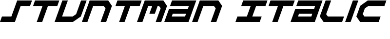 Stuntman Italic Font