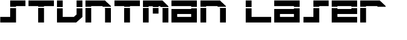 Stuntman Laser Font