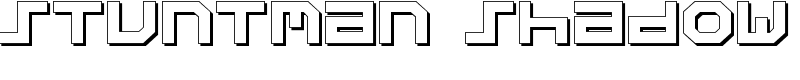 Stuntman Shadow Font