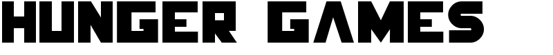 Hunger Games Font
