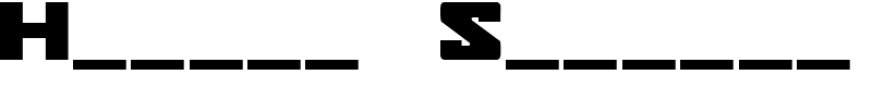 Hunter Squared Font