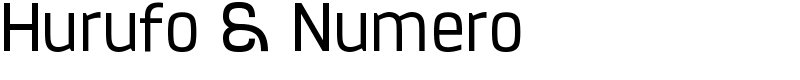 Hurufo & Numero Font