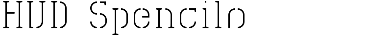 HVD Spencils Font