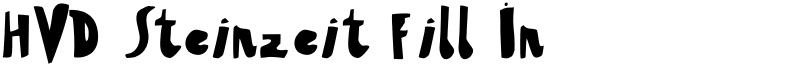 HVD Steinzeit Fill In Font