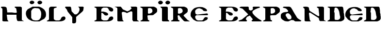 Holy Empire Expanded Font