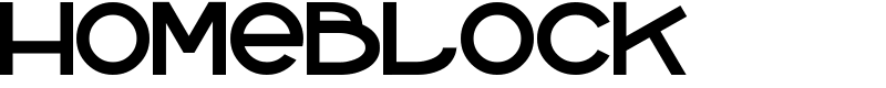 homeblock Font