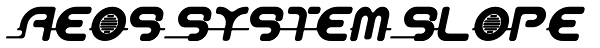 Aeos System Slope Font