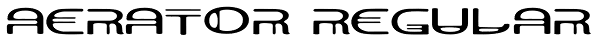 Aerator Regular Font