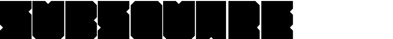 SubSquare Font