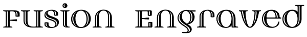 Fusion Engraved Font