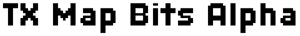 TX Map Bits Alpha Font