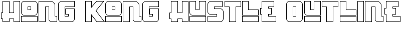 Hong Kong Hustle Outline Font