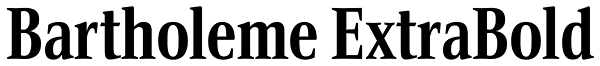 Bartholeme ExtraBold Font