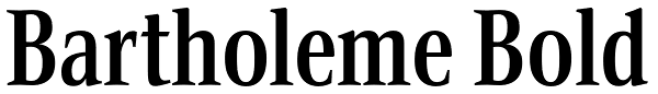 Bartholeme Bold Font