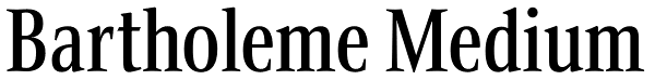 Bartholeme Medium Font