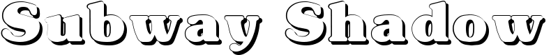 Subway Shadow Font