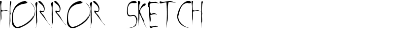 Horror Sketch Font