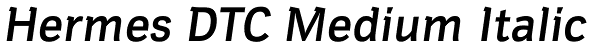 Hermes DTC Medium Italic Font