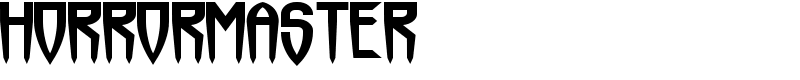 Horrormaster Font