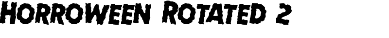 Horroween Rotated 2 Font