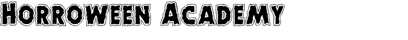 Horroween Academy Font