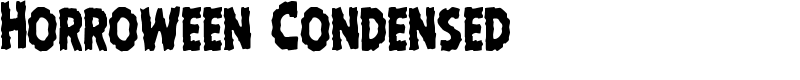 Horroween Condensed Font