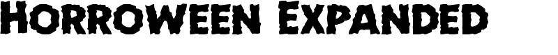 Horroween Expanded Font