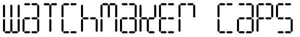 Watchmaker Caps Font