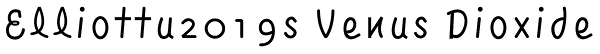 Elliottu2019s Venus Dioxide Font
