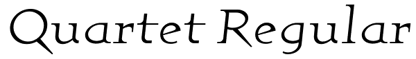 Quartet Regular Font