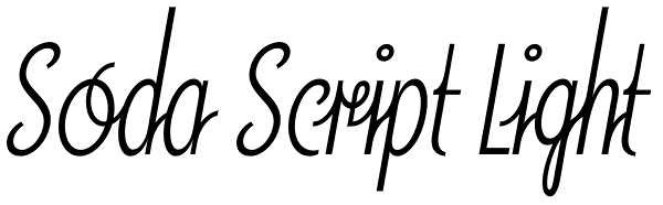 Soda Script Light Font