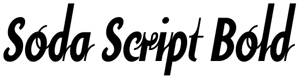 Soda Script Bold Font