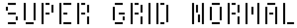 Super Grid Normal Font