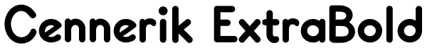 Cennerik ExtraBold Font