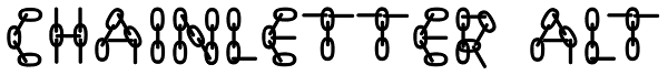 ChainLetter Alt Font