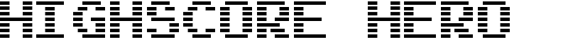 Highscore Hero Font