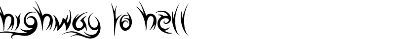 Highway to Hell Font
